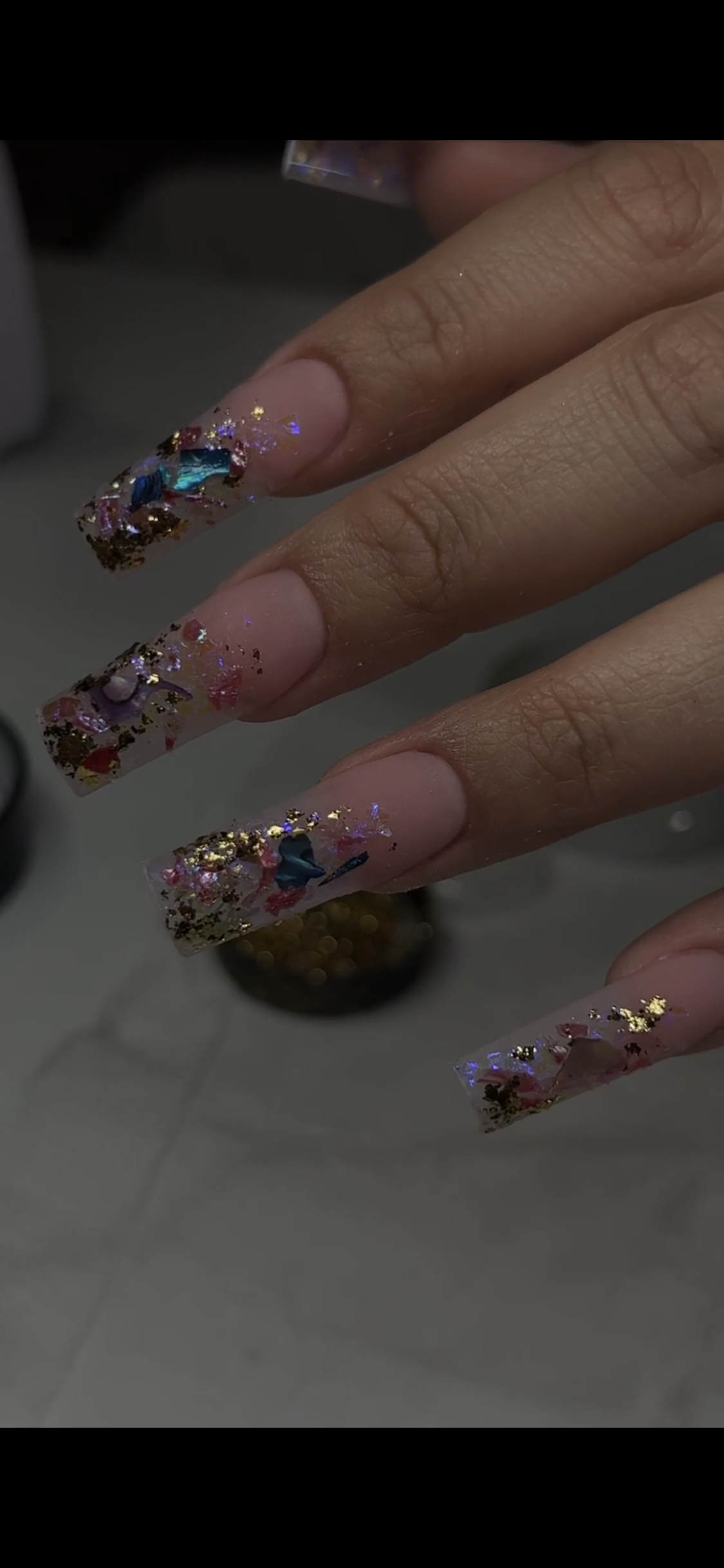 Seashell nail art