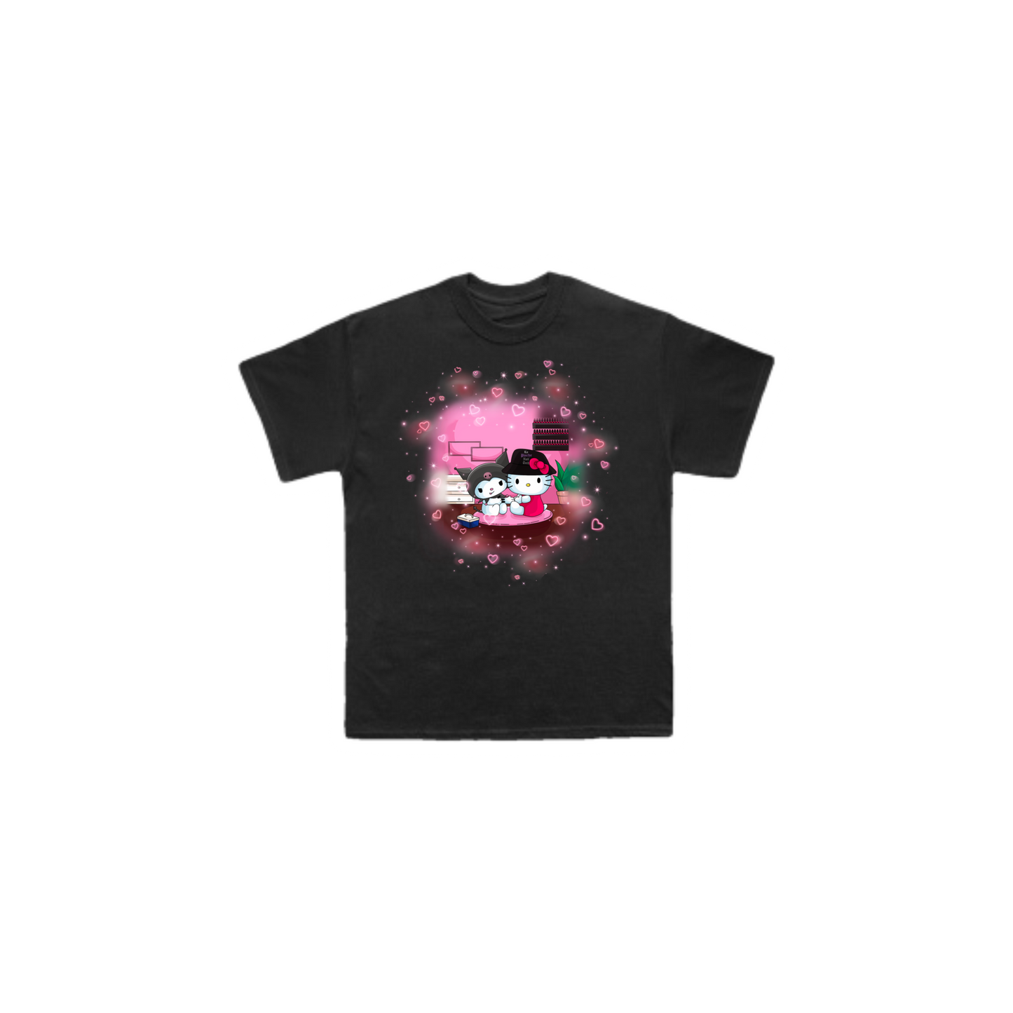 Nail tech kitty t shirt