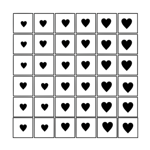 Airbrush hearts