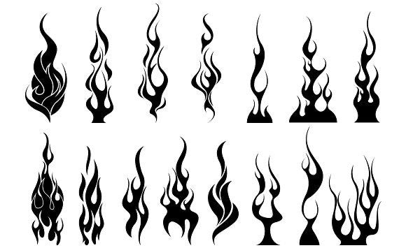 Airbrush flames