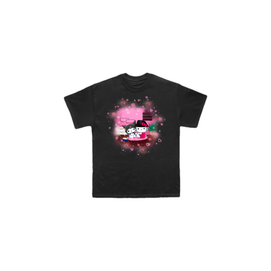 Nail tech kitty t shirt