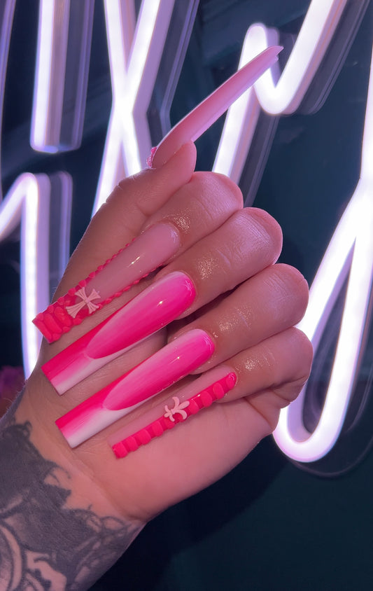 Cross nail charms 5pcs