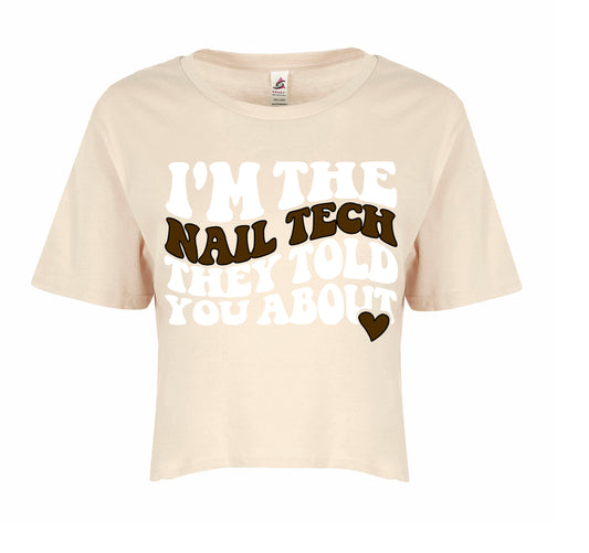 (Crop top) I’m the nail tech they told you about