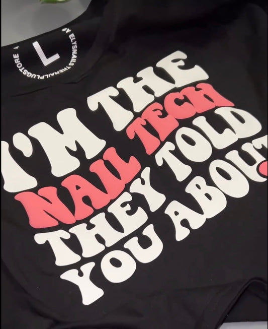 (Crop top) I’m the nail tech they told you about