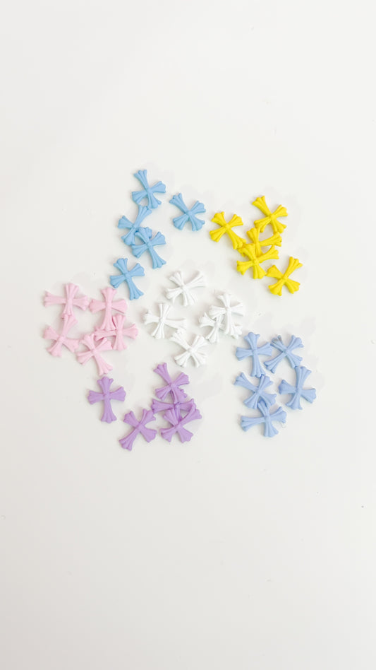 Cross nail charms 5pcs